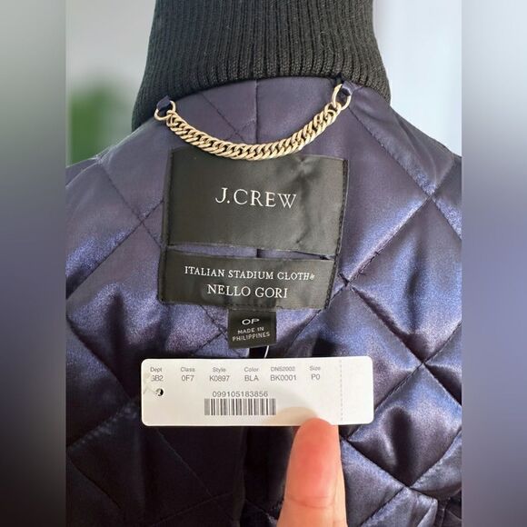 J. Crew Villa Coat Parka in Italian stadium-cloth wool Gold Full Zipper Size 0P - Picture 13 of 16